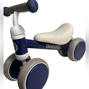 Bobike Toddler Balance Bike Ride-On Toy Blue & White
